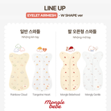 Nhộng Chũn Kín Tay & Mở Tay 2in1 Đa Năng Eyelet Airmesh Mềm Mịn Mongle Bebe Hàn Quốc Cho Bé Ngủ Ngon