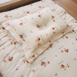 Gối Lõm Chống Bẹt Đầu Cho Bé Sơ Sinh Mongle Bebe Muslin Mềm Mịn 23x33cm