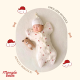 Nhộng Chũn Kín Tay & Mở Tay 2in1 Đa Năng Eyelet Airmesh Mềm Mịn Mongle Bebe Hàn Quốc Cho Bé Ngủ Ngon