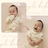 Nhộng Chũn Kín Tay & Mở Tay 2in1 Đa Năng Eyelet Airmesh Mềm Mịn Mongle Bebe Hàn Quốc Cho Bé Ngủ Ngon