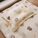Gối Lõm Chống Bẹt Đầu Cho Bé Sơ Sinh Mongle Bebe Muslin Mềm Mịn 23x33cm