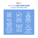 Vỏ Gối Lót Dotori Duraron Làm Mát Điều Hòa Nhiệt Độ Đa Năng Hỗ Trợ Chống Sốt Cho Bé