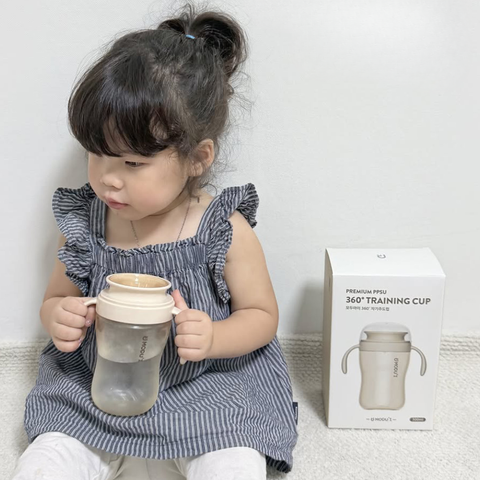 Bình Tập Uống All-In-One Bình Tập Hút Chống Trào Modui Bluemama Mới Ver.2025 PPSU Cao Cấp