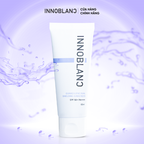 Kem Chống Nắng Vật Lý – Hóa Học Kết Hợp, Dưỡng Ẩm & Chống Oxy Hóa | Innoblanc – Guaiazulene Dual Shielding Sunscreen 60g |