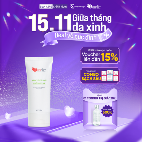 Kem tẩy trang chiết xuất từ bơ làm sạch sâu lớp trang điểm và dưỡng ẩm da Laaskin 50g