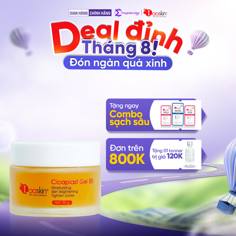Kem dưỡng Laaskin phục hồi, dưỡng ẩm và làm trắng làn da Cicaplast Gel B5 50g