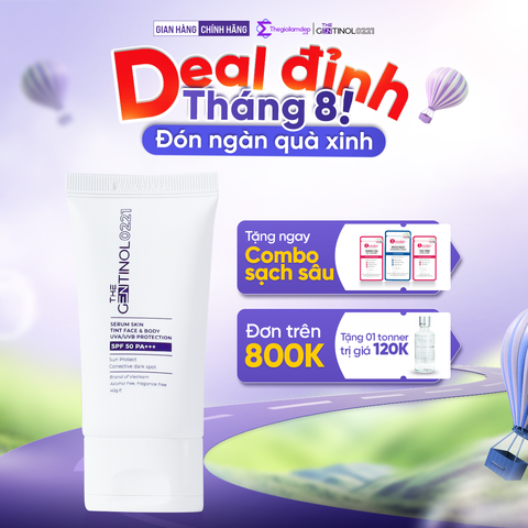 Kem chống nắng Suncream The Gentinol 0221 với độ che phủ 100%, giúp làn da được bảo vệ với 1 màng chắn ngăn các vết nám 40g