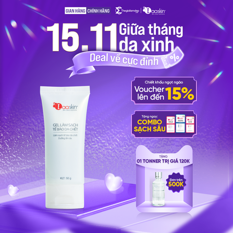 Gel Laaskin làm sạch tẩy tế bào da chết và dưỡng ẩm da 50g