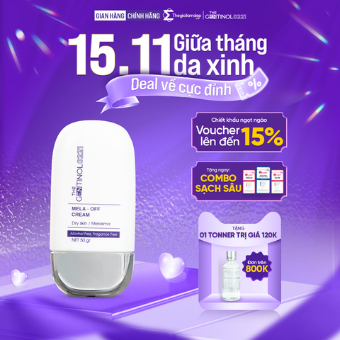 Kem MELA OFF CREAM (mela-off cream) phân hủy sắc tố, xử lý nám da The Gentinol 0221 50gr