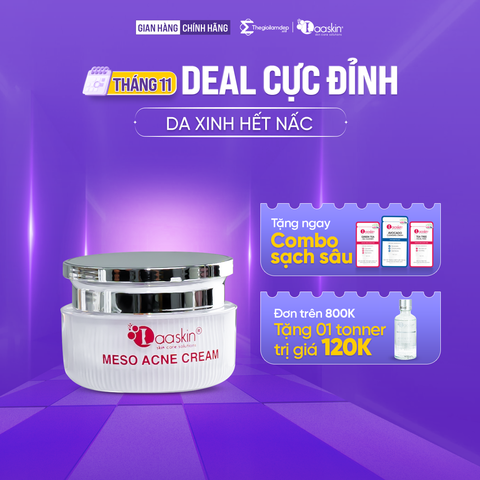 Kem Meso Giảm Mụn Laaskin | Làm Khô Cồi Mụn – Kháng Khuẩn – Giảm Thâm – Kiểm Soát Dầu