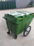  Xe thu gom rác 400L thùng nhựa có nắp đậy 