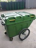  Xe thu gom rác 400L thùng nhựa có nắp đậy 