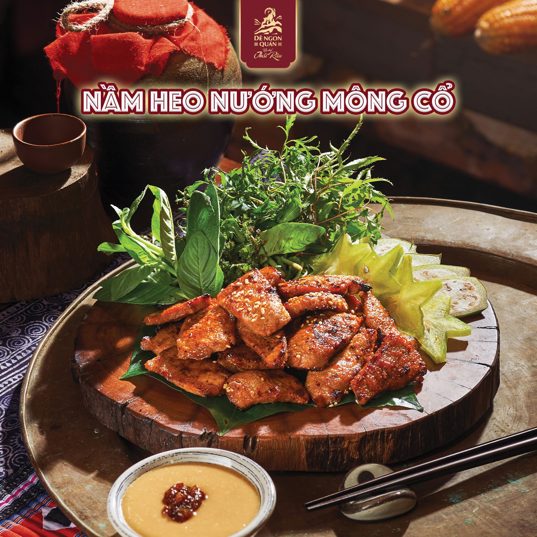  Nầm heo nướng mông cổ 