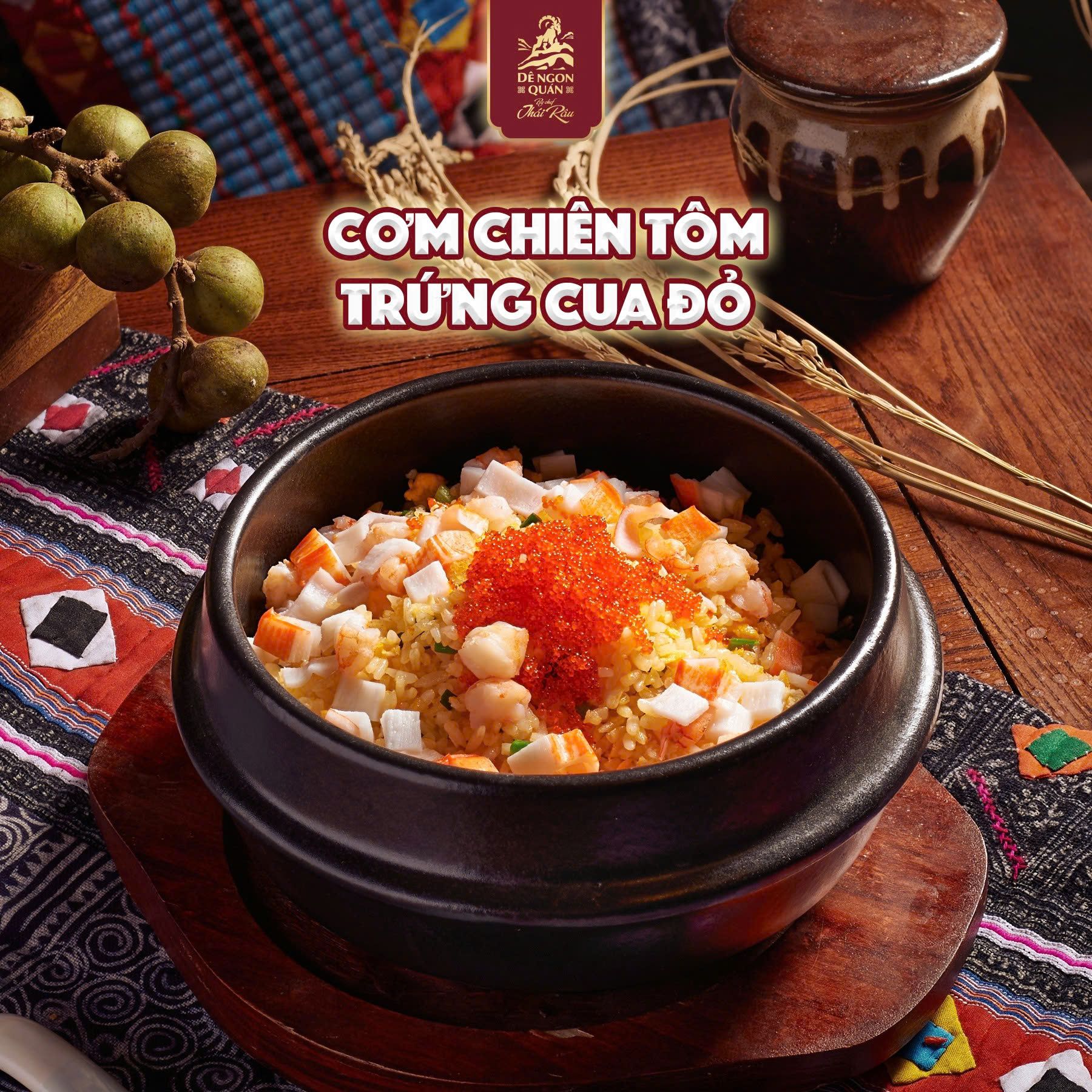  Cơm chiên tôm trứng cua đỏ 