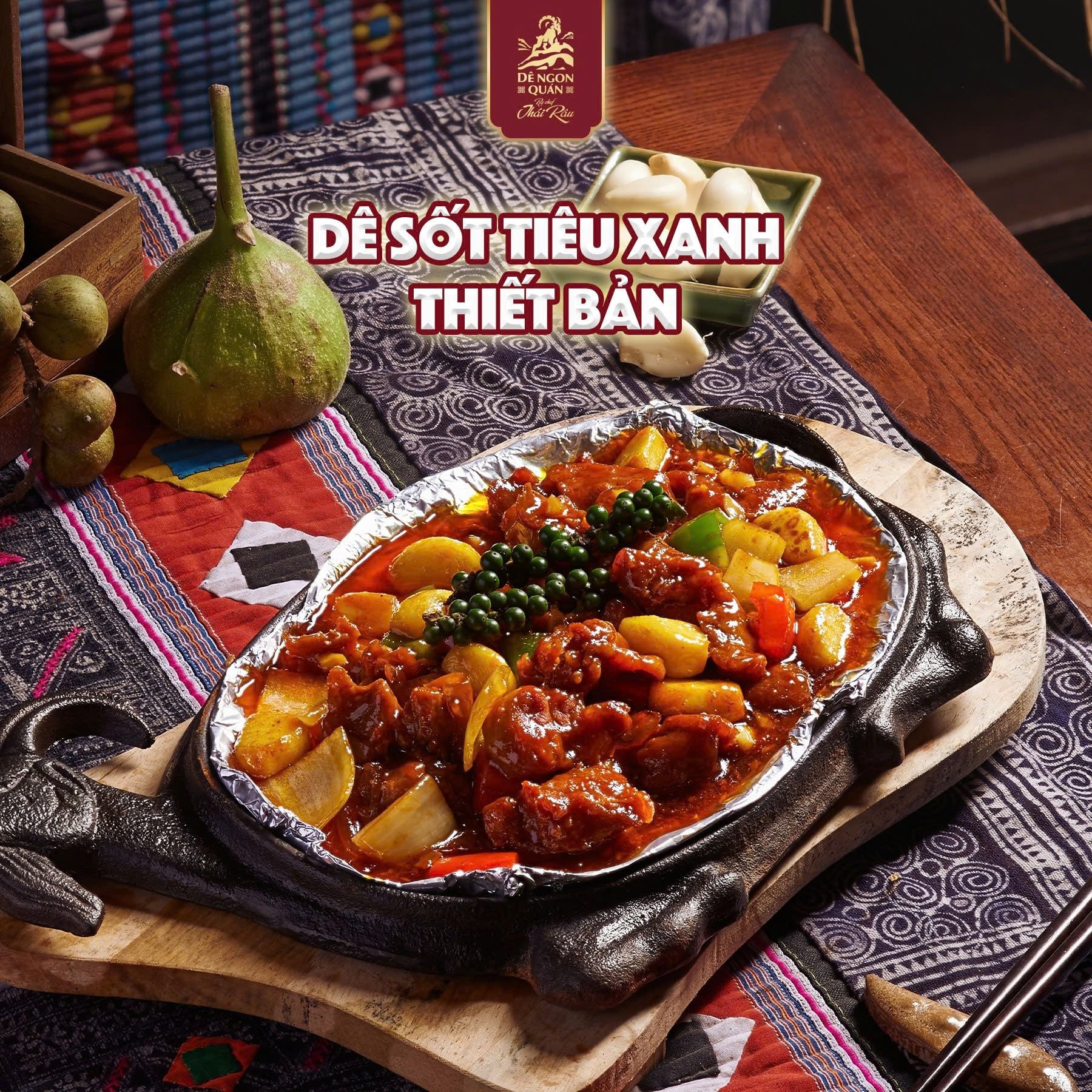  Dê sốt tiêu xanh thiết bản 