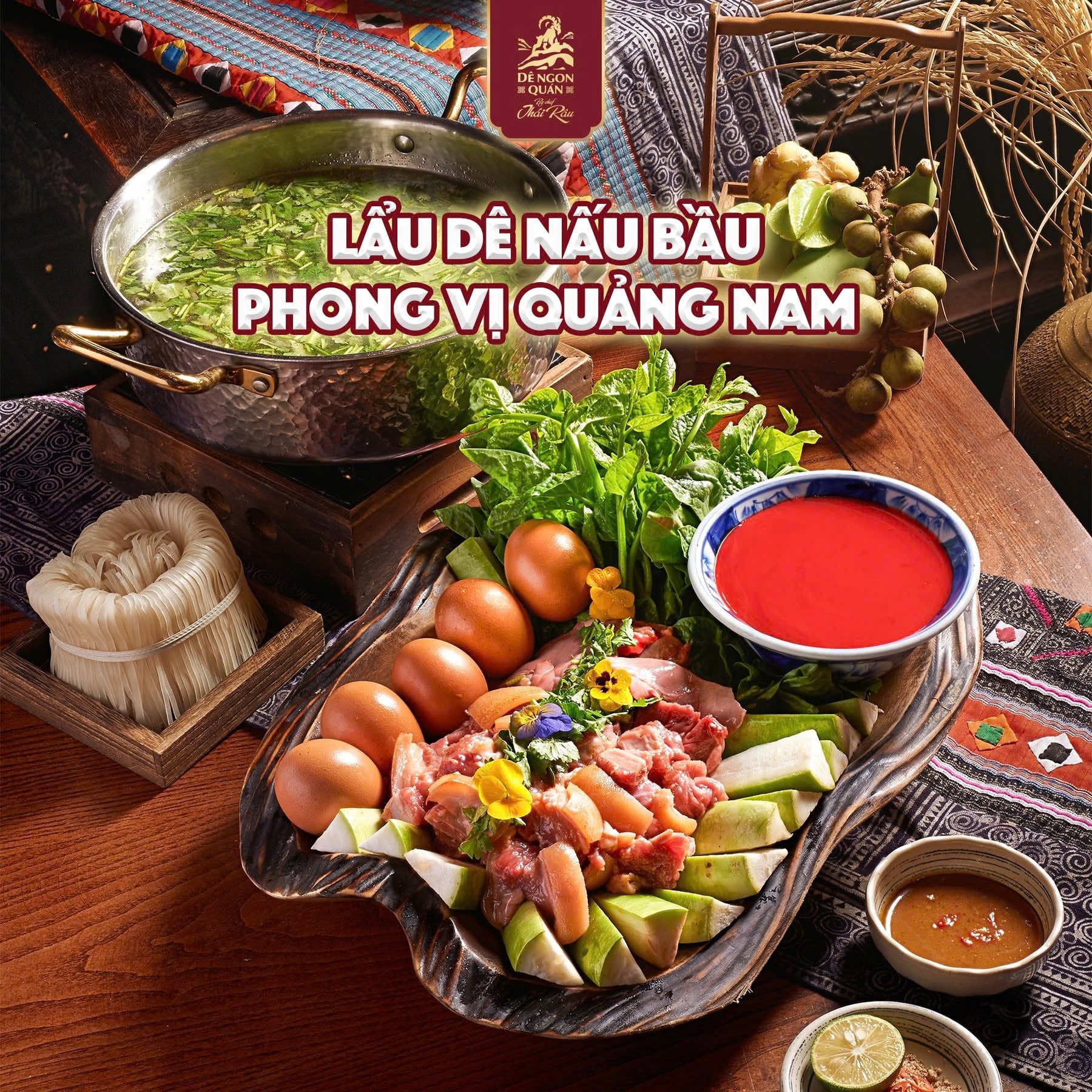  Lẩu dê nấu bầu phong vị Quảng Nam 