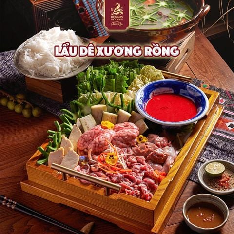  Lẩu dê nấu xương rồng Đồng Hới 
