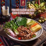  Tim dê cuốn lá dổi kèm xì dầu mù tạt 