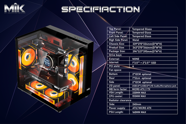 CASE MIK G3 PRISM GLASS M
