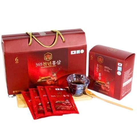 Nước hồng sâm nhung hươu linh chi 365 Hàn Quốc
