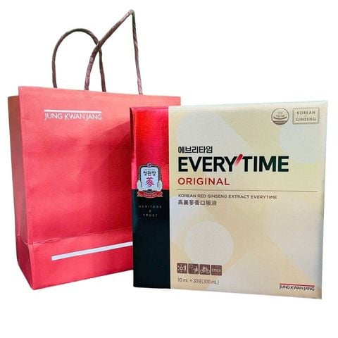 Nước hồng sâm KGC Everytime Hàn Quốc hộp 30 gói