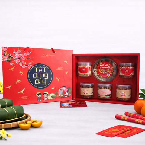Hộp Quà Tết 2026 - Tết Đoàn Viên, Tết Đong Đầy