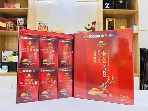 Nước hồng sâm nhung hươu linh chi 365 Hàn Quốc
