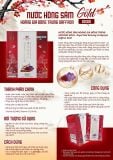 Nước hồng sâm hoàng gia đông trùng saffron gold Hàn Quốc