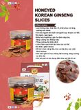 Sâm lát tẩm mật ong Nonghyup Hàn Quốc 200g