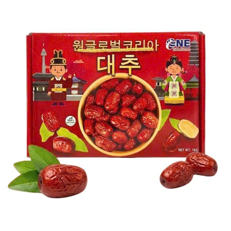 [QUÀ TẶNG] 1 hộp Táo đỏ sấy khô One Global Korea hộp 1kg