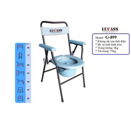  Ghế bô vệ sinh sắt sơn LUCASS G-899 