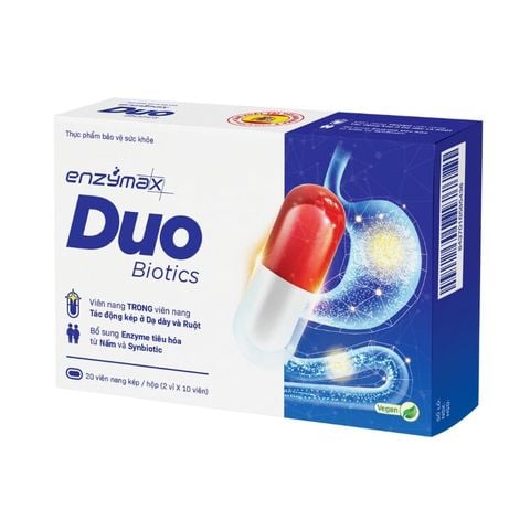  Men tiêu hóa và lợi khuẩn bổ sung enzyme Enzymax Duo Biotics 20 viên 