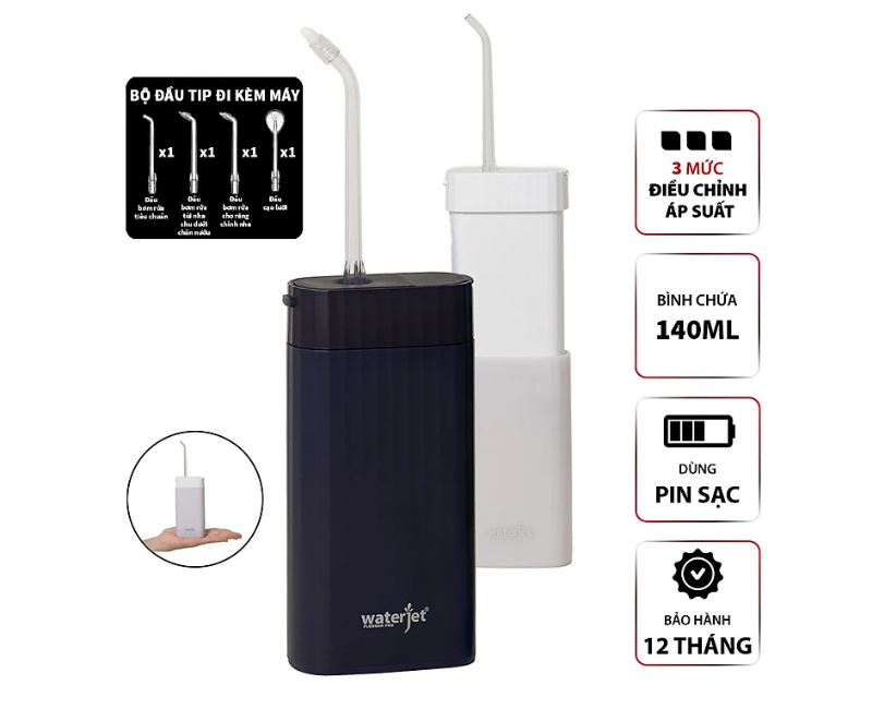  Máy tăm nước cá nhân không dây Waterjet Cordless Mini 