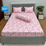  Bộ Drap Cotton Red Rose A27 