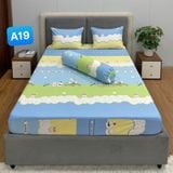  Bộ Drap Cotton Red Rose A19 