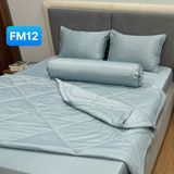  Bộ Drap Bọc Forever Không Chần + Mền Chần 1 Màu FM12 