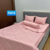  Bộ Drap Bọc Forever Không Chần + Mền Chần 1 Màu FM14 