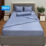  Bộ Drap Bọc Forever Không Chần + Mền Chần 1 Màu FM15 