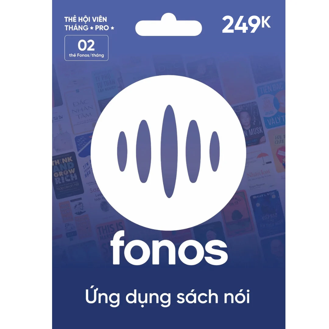  Thẻ Hội Viên Fonos Tháng - Premium PRO 