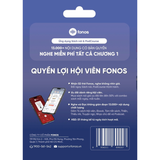  Thẻ Hội Viên Fonos Tháng - Premium PRO 
