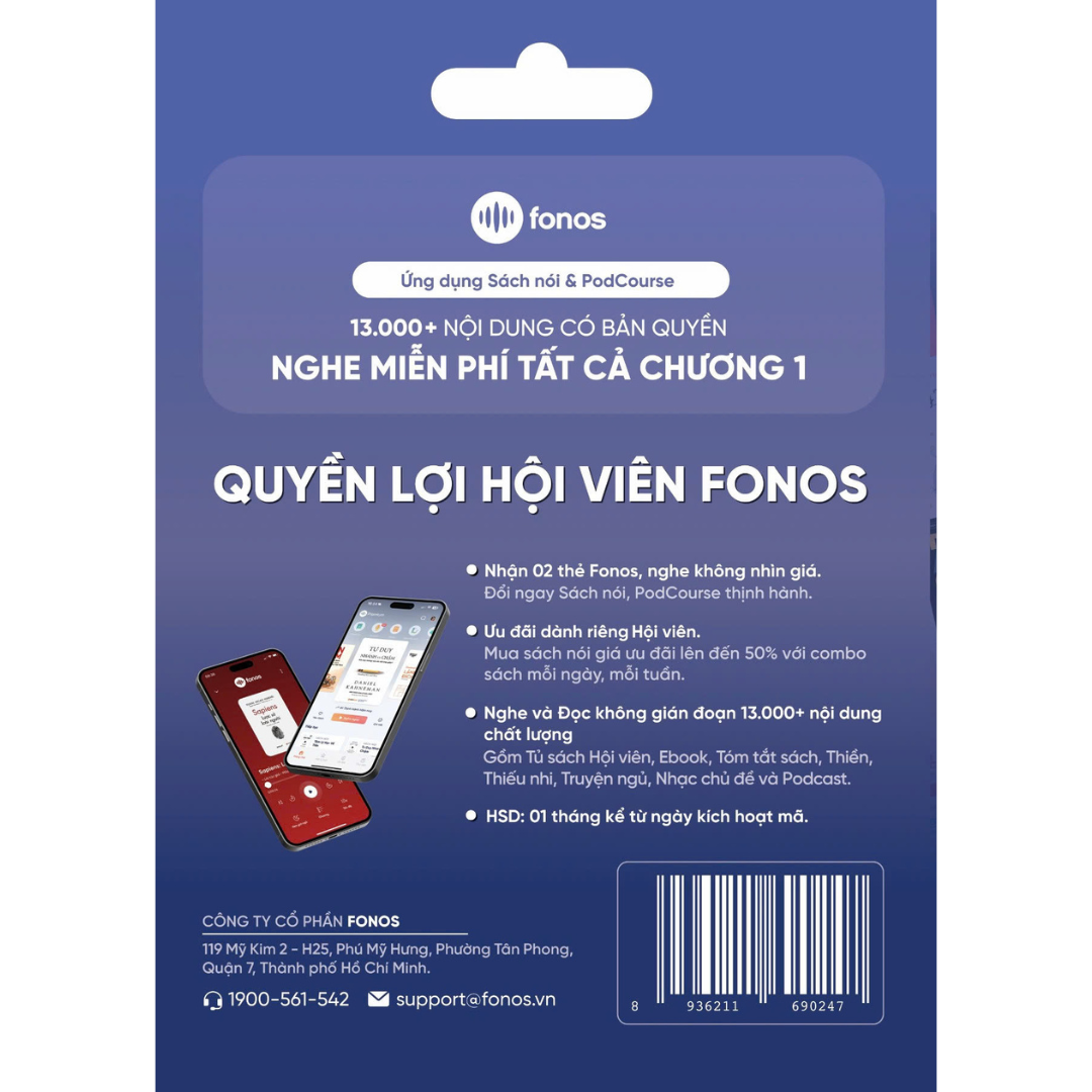  Thẻ Hội Viên Fonos Tháng - Premium PRO 