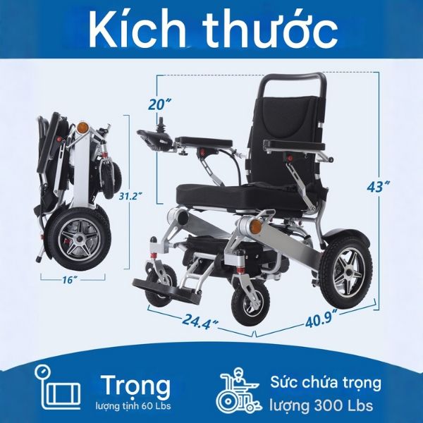 Xe lăn điện Hongye W570