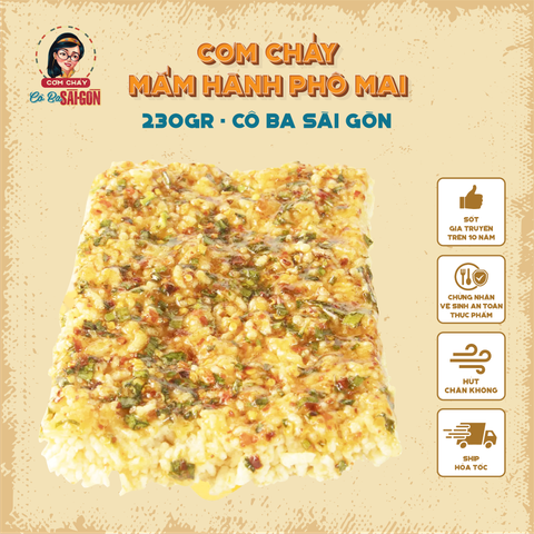 Cơm Cháy Mắm Hành Ép Khuôn Vuông