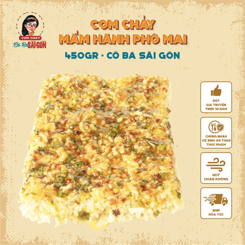 Cơm Cháy Mắm Hành Ép Khuôn Vuông