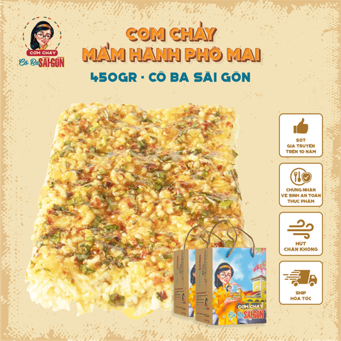 Cơm Cháy Mắm Hành Ép Khuôn Vuông