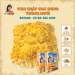 Cơm Cháy Chà Bông Trứng Muối Ép Khuôn Vuông