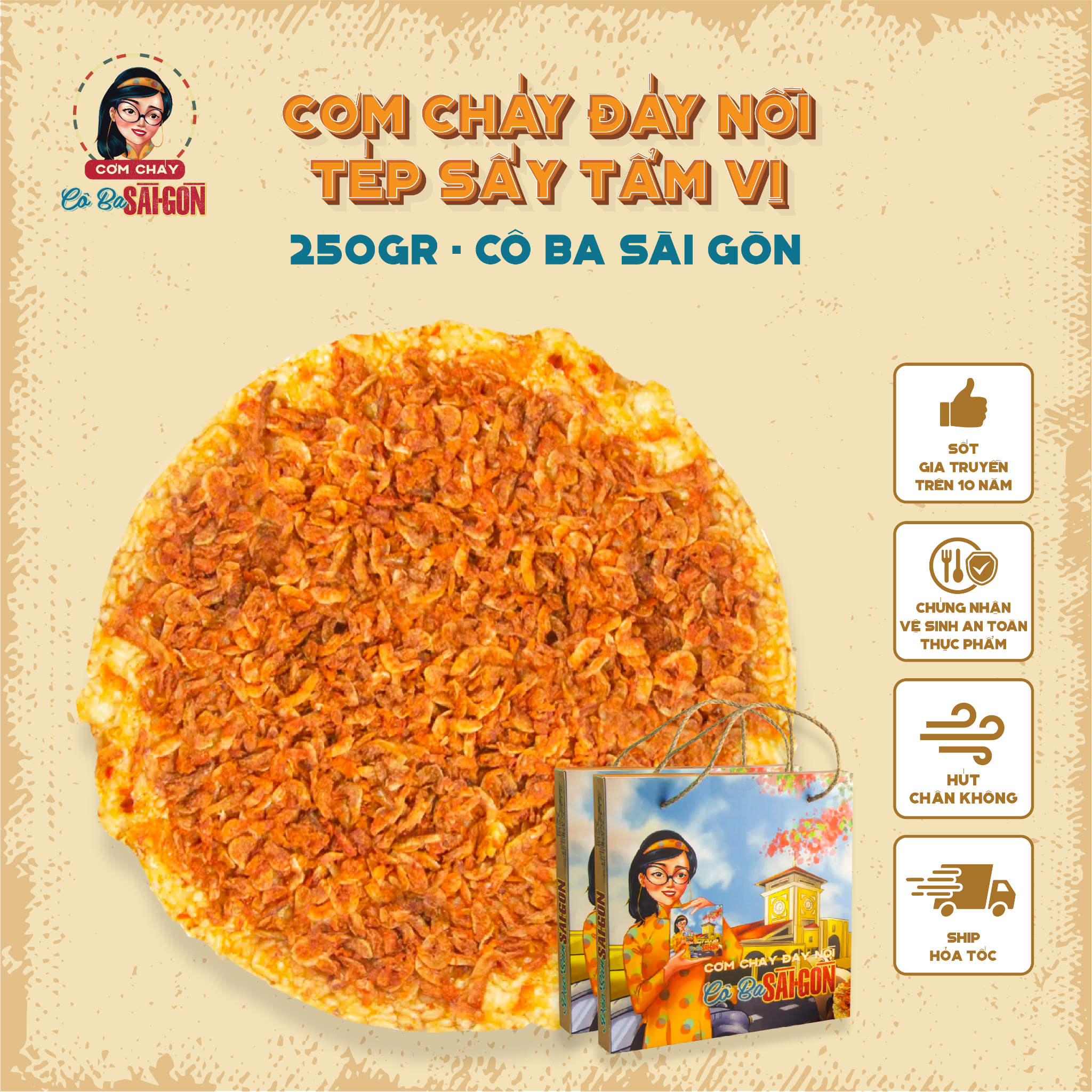 Cơm Cháy Đáy Nồi Tép Tẩm Vị