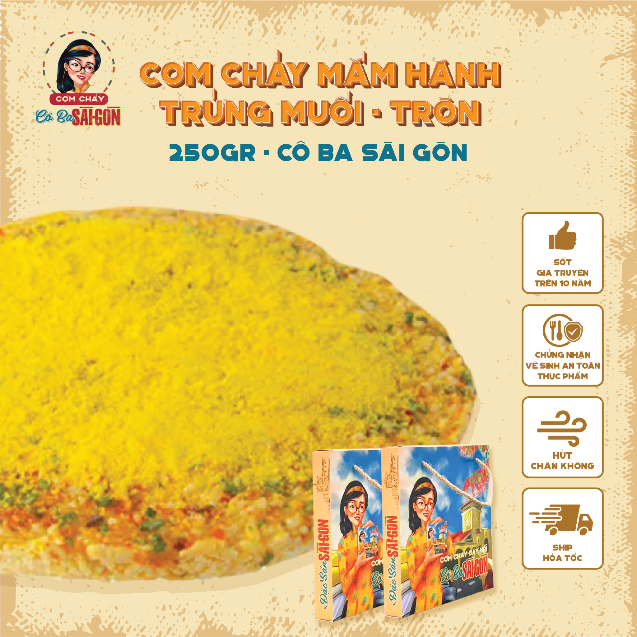 Cơm Cháy Đáy Nồi Mắm Hành Trứng Muối