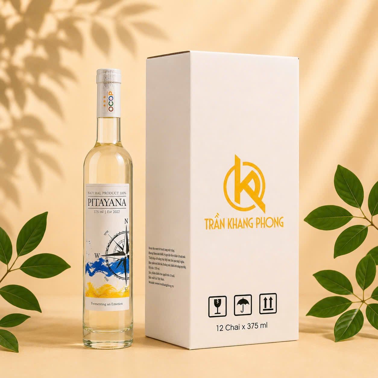  THÙNG 12 CHAI PITAYANA 15% VOL (375ml/Chai) 