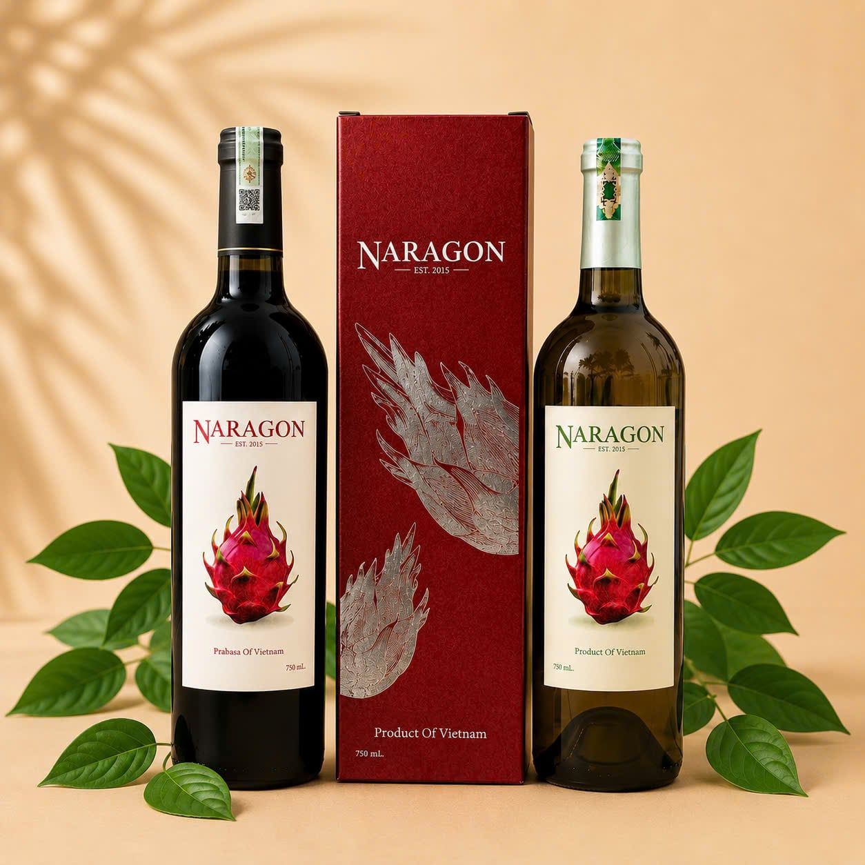  HỘP 02 CHAI NARAGON 19% VÀ 20% (750ml/chai) 